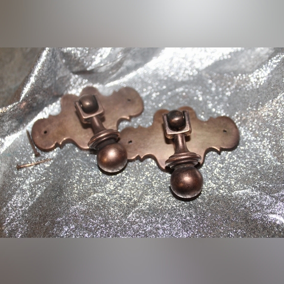 Vintage Brass Drawer Pull Hardware - Picture 3 of 17